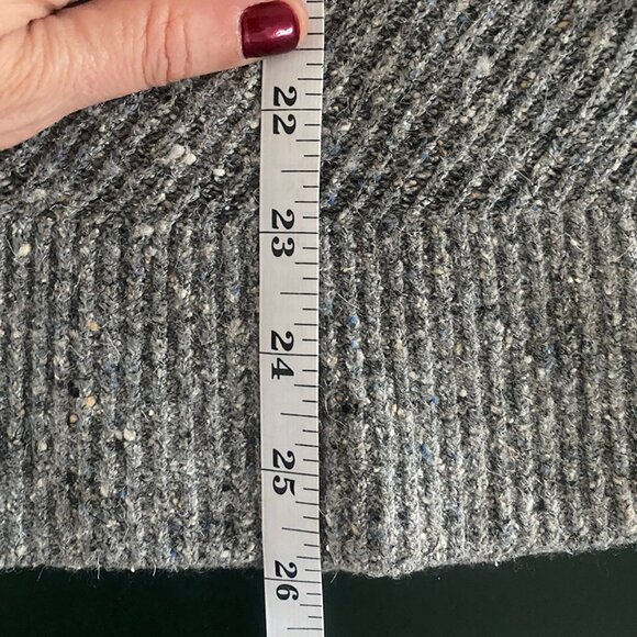 Fall Sweater! Billy Reid Gray Speckled Sweater | Size S - Picture 9 of 9